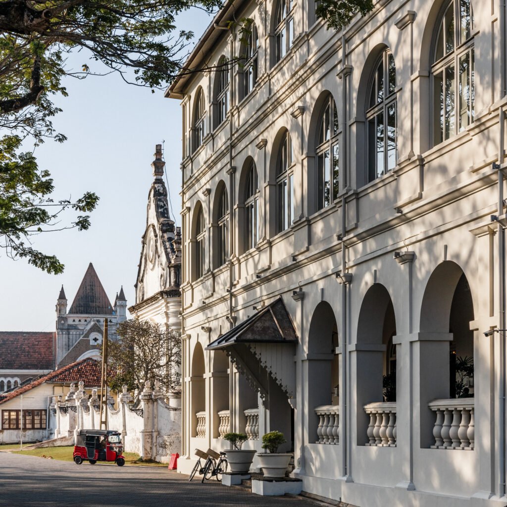 Colonial arcade at Amangalla, Galle Fort