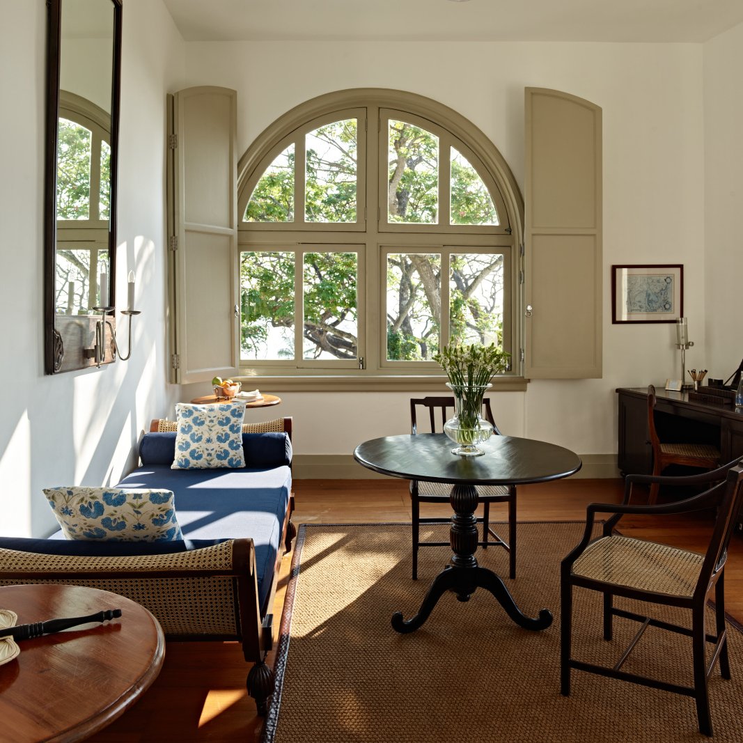Sitting room at Amangalla, Galle Fort