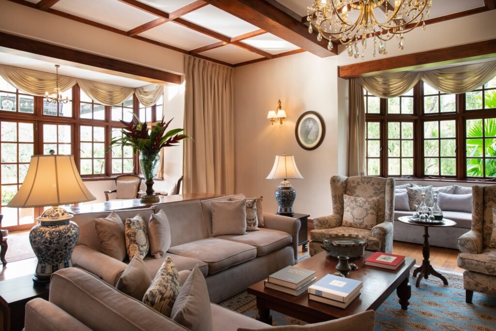 Colonial sitting room at Ceylon Tea Trails