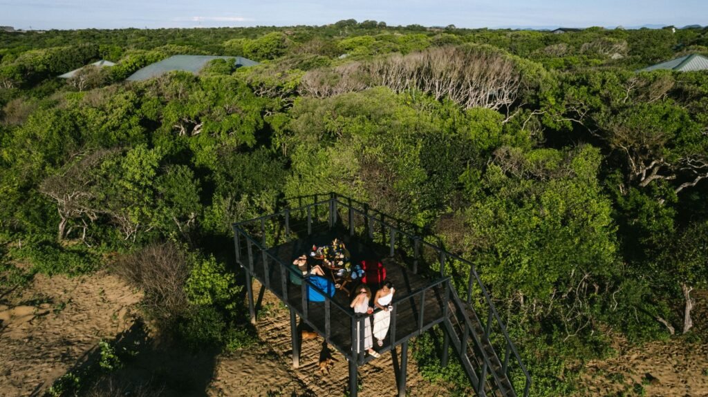 Guests on the boardwalk at Cinnamon Wild Yala