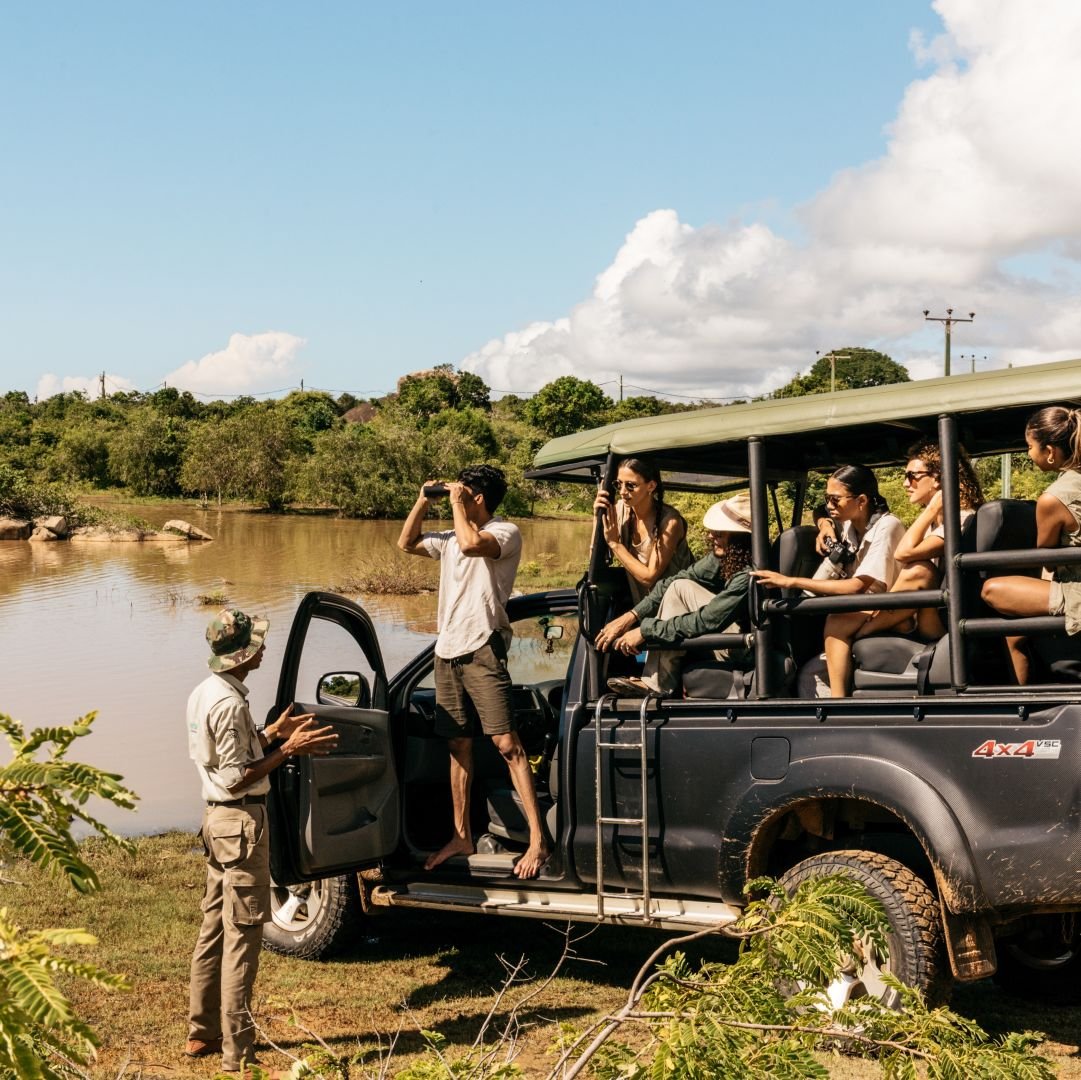 Guests on a safari jeep near Cinnamon Wild Yala