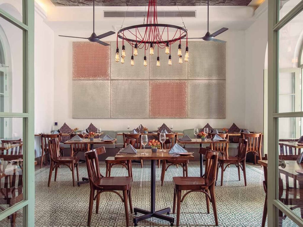 Restaurant interior at Fort Bazaar, Galle Fort