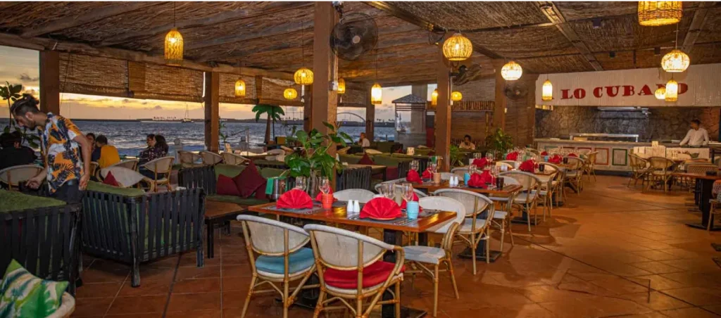 Restaurant interior at Galle Face Hotel, Colombo