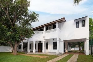 White colonial villa at Jetwing Mahesa Bhawan, Jaffna