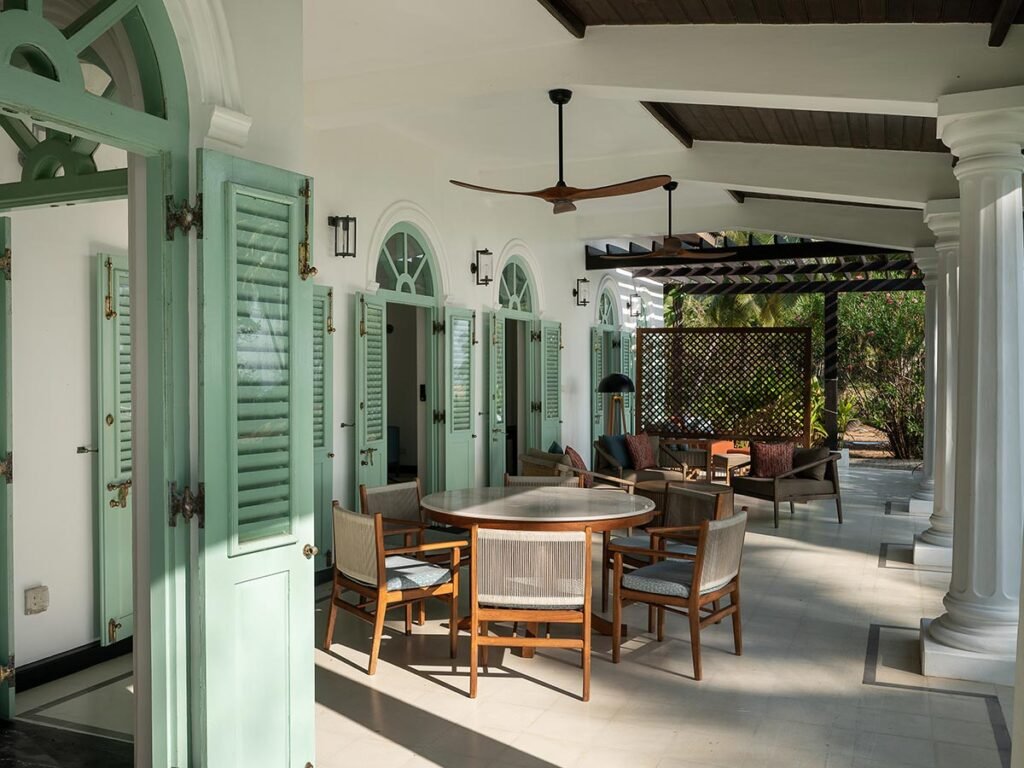 Dining area at Kalkudah Beach House