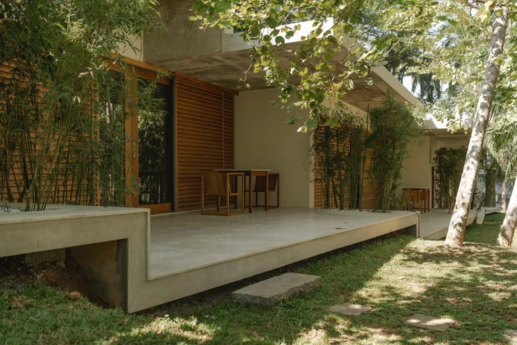 Villa and shaded deck at Kurulu Bay