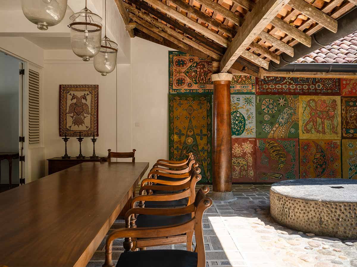 Dining room at Lunuganga Country Estate