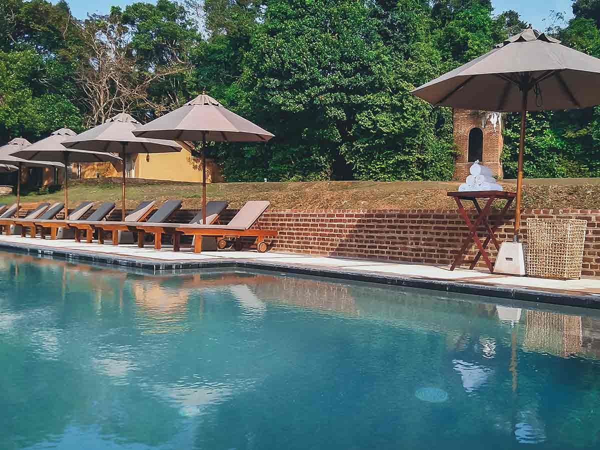 Terrace pool at Lunuganga Country Estate