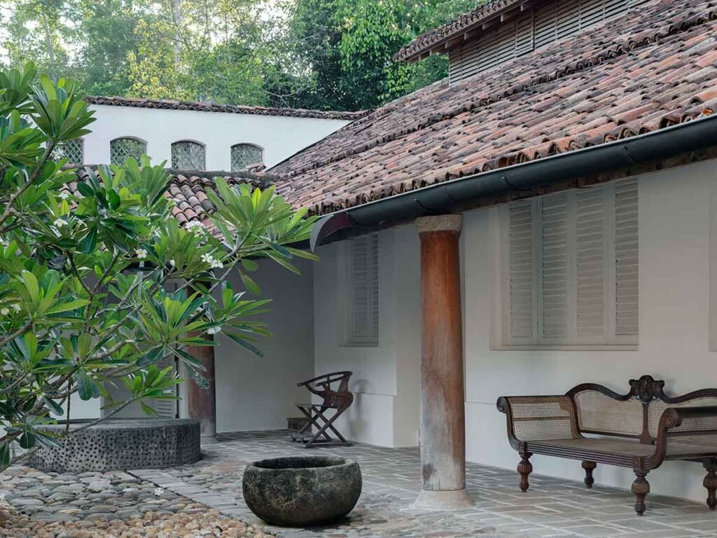 Courtyard at Lunuganga Country Estate