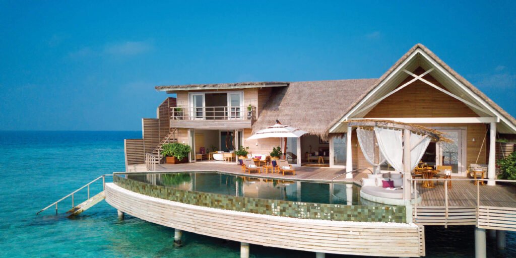 Overwater villa with a private pool at Milaidhoo Island