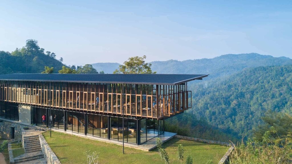 Santani Wellness lodge on a forested hillside, Kandy