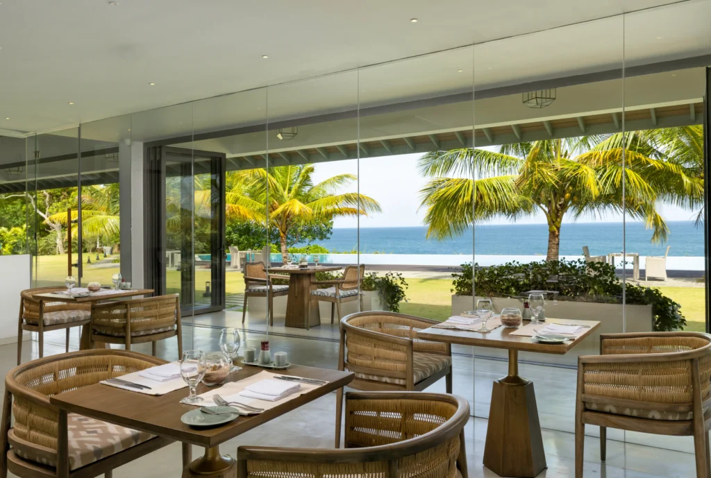 Restaurant with sea views at Uga Prava, Tangalle